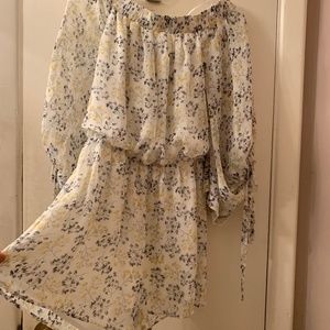 Off the Shoulder Floral Romper